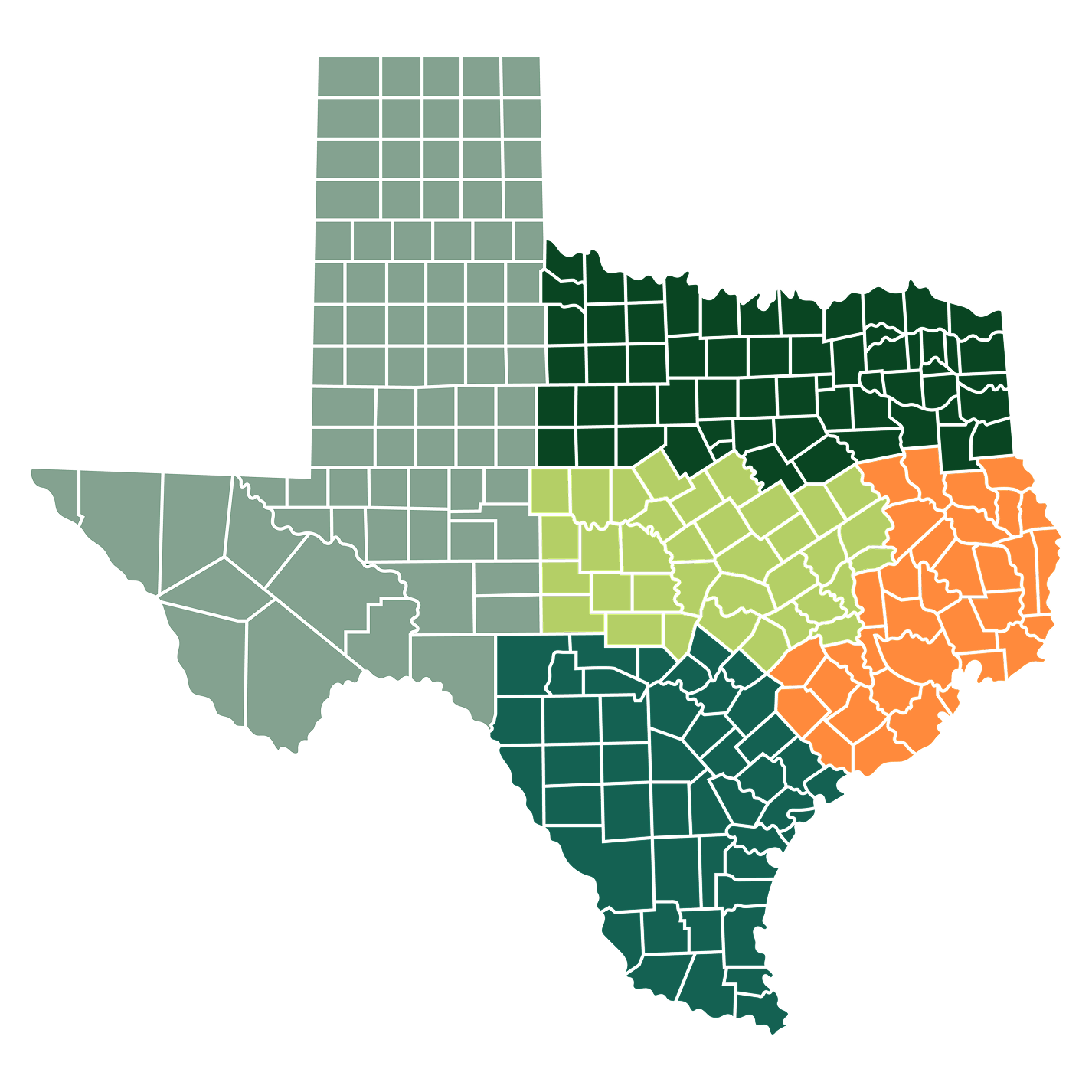 East Texas Map