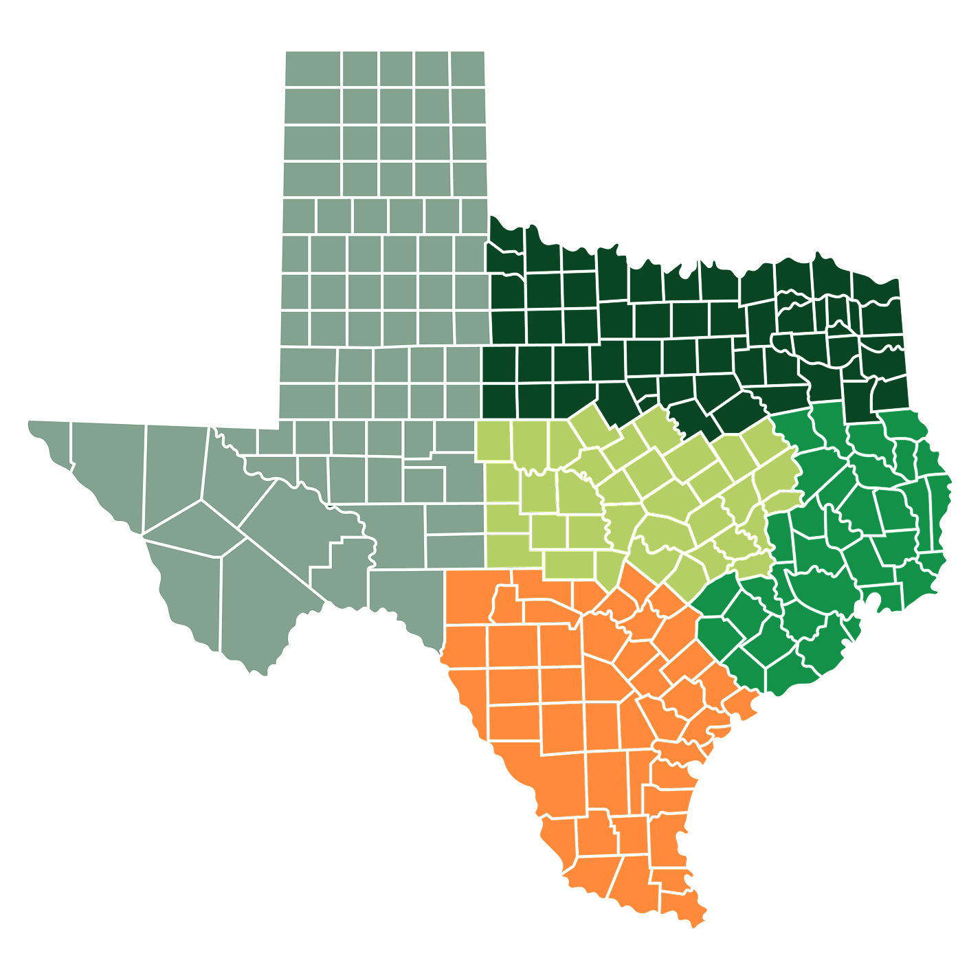 South Texas Map